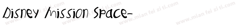 Disney Mission Space字体转换